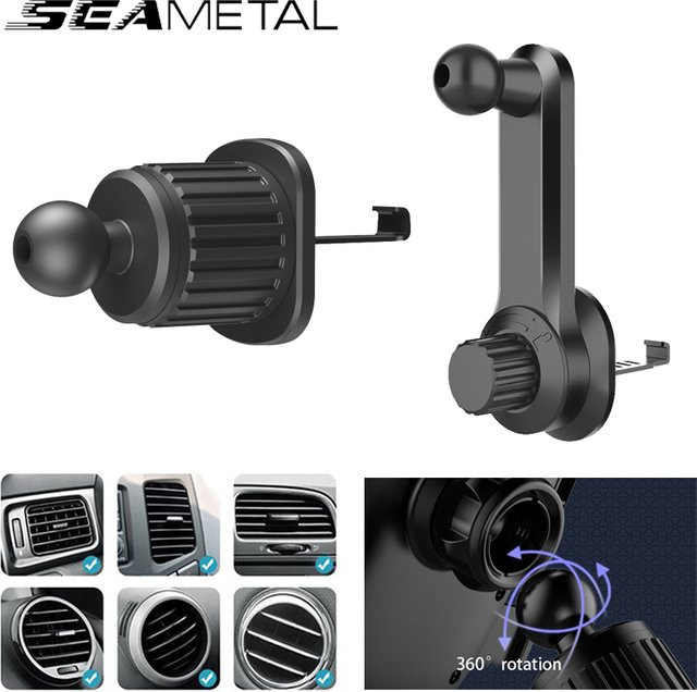 SEAMETAL Universal Auto Handyhalterung für das Lüftungsgitter in Schwarz - Bild 1