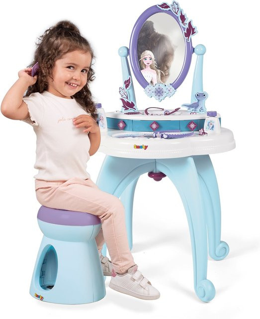 Smoby Disney Frozen Die Eiskönigin 2in1 Frisiertisch und Schminktisch für Kinder in Multicolour, B/T/H: 87,0 x 36,0 x 36,0 cm - Bild 1