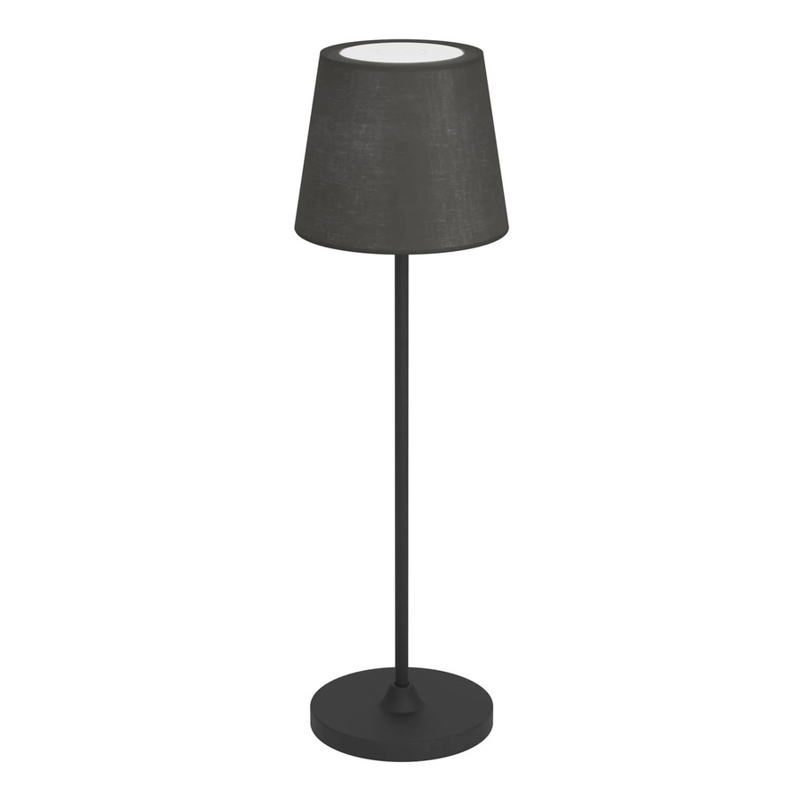 Eglo LED Akku Tischleuchte Leonero Schwarz mit Touchdimmer und höhenverstellbarem Design, Höhe: 34 cm - Bild 2