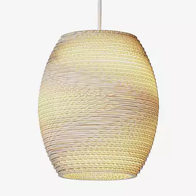 Graypants Scraplights Oliv Pendelleuchte aus Holz in Beige und Grau im skandinavischen Design - Bild 1