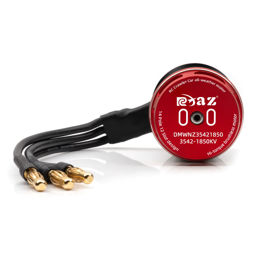 RCXAZ RC Motor 3542, Bürstenloser Motor, 1:10, Wasserdicht, Metall, Rot - Bild 2