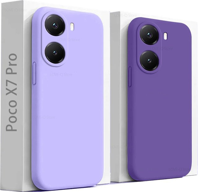 Xiaomi Poco X7 X8 Pro Max Schutzhülle aus weichem Flüssigsilikon in Pink - Bild 1
