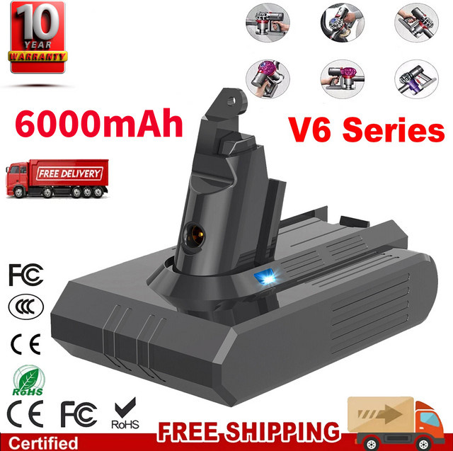 Bonacell Li-Ionen-Akku 21,6V 6000mAh für Dyson Staubsauger DC58 DC59 DC61 DC62 DC74 SV03 SV07 SV09 - Bild 1