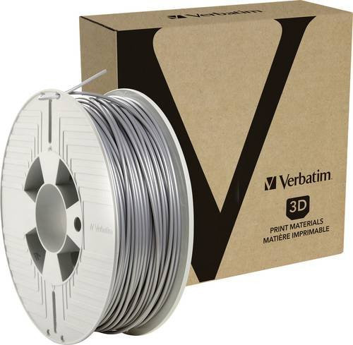 Verbatim ABS-Filament für 3D-Druck in Silber, Durchmesser 2,85 mm, 1 kg - Bild 1