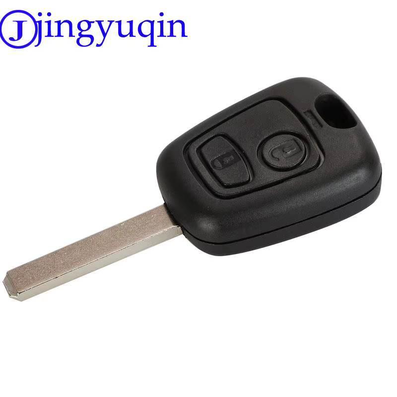 Jingyuqin Keyless Go Fernbedienung Auto Schlüssel mit PCF7961 Chip für Peugeot 307 und Citroen C1 C3 in Schwarz - Bild 3