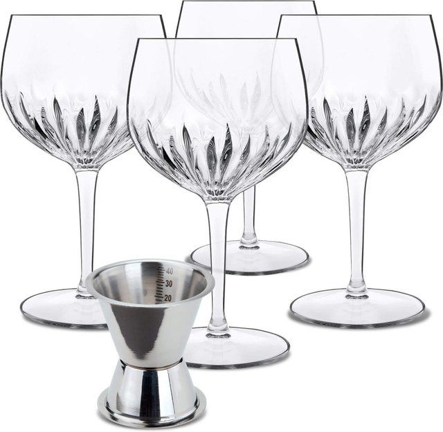 Luigi Bormioli Cocktail-Set Gin Tonic, 5-teilig, transparentes Glas - Bild 1