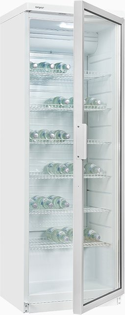 Exquisit Glastürkühlschrank GKS350-1-GT-280D in Weiß, B/T/H: 60 x 173 x 60 cm - Bild 1