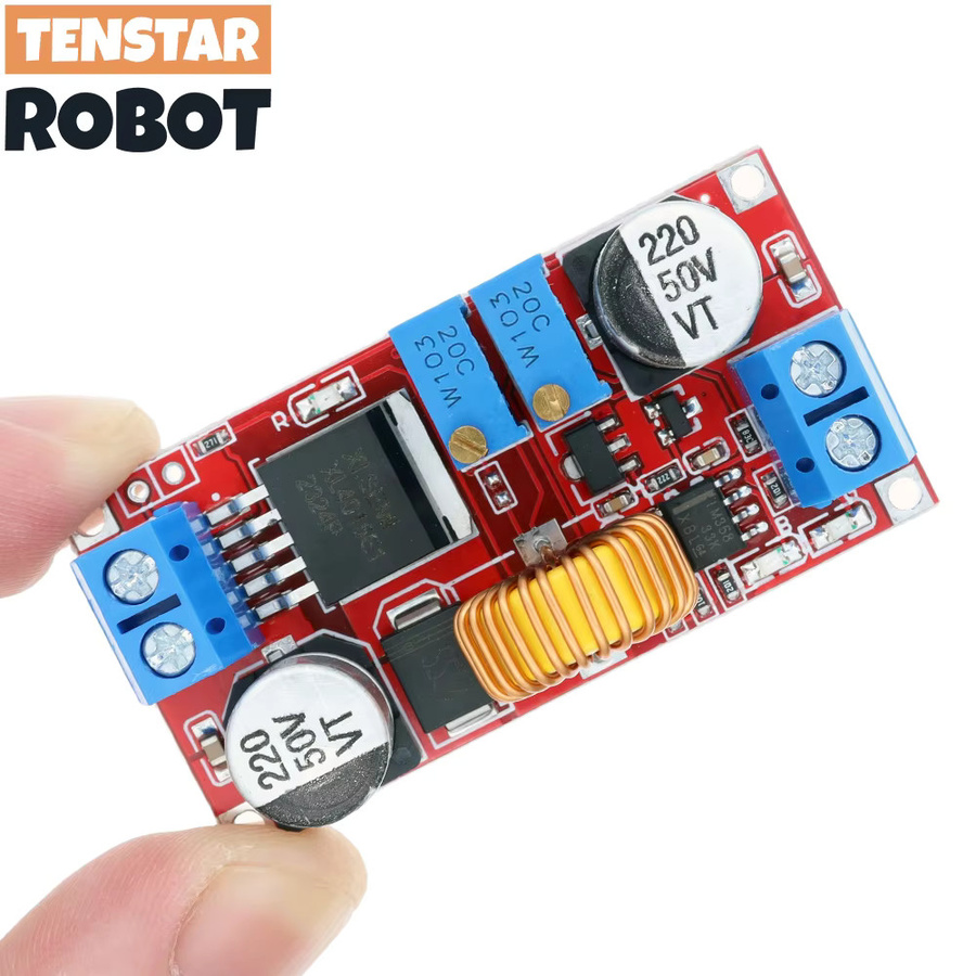 4 Stück TENSTAR ROBOT XL4015 5A DC-DC-Stromrichter Step-Down-Ladeplatine in Rot, 8–34 V auf 1,25–32 V CC CV LED-Treiber und Lithium-Lademodul - Bild 2