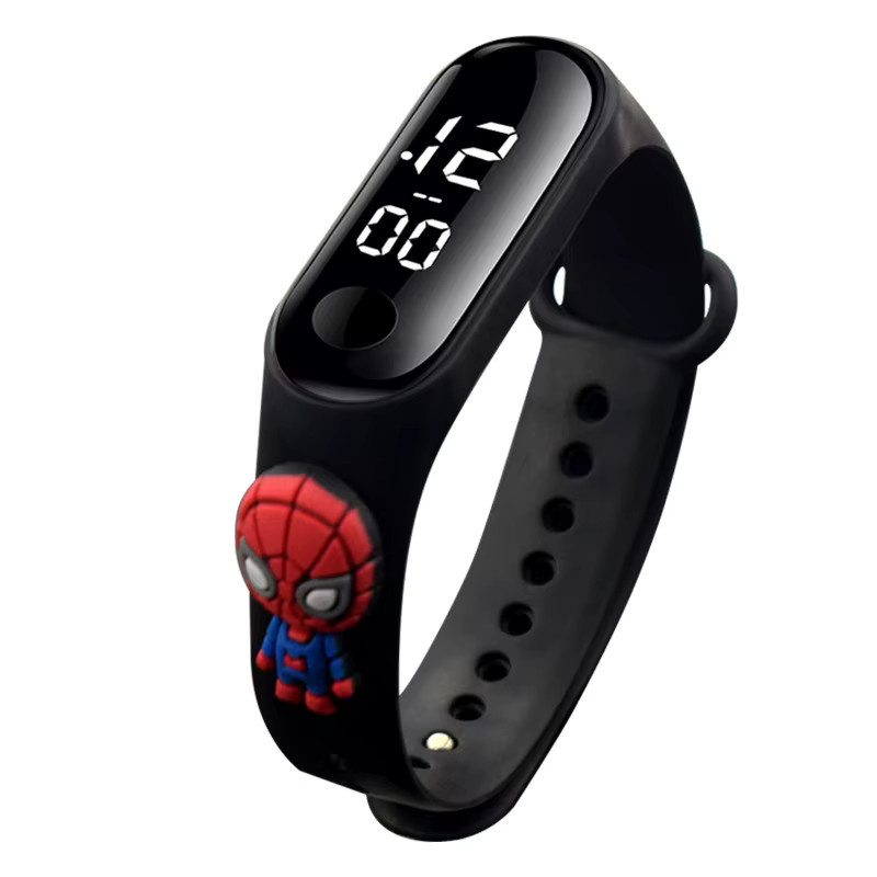 Marvel Spiderman Digitaluhr, Kinder, Kunststoff, Schwarz, Wasserdicht - Bild 2
