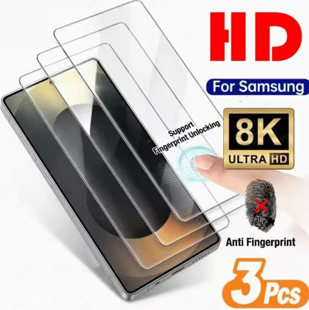 Samsung Panzerglas Displayschutzfolie transparent für S26 Ultra, S26 Plus, S26, S25 Edge, S25 Plus, S24 Ultra, S24 und S23 - Bild 1