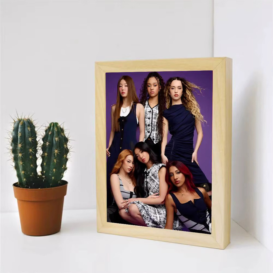 Trendy Group K-Katseye Posterkunst aus Papier, Mehrfarbig, B/H: 20 x 20 cm - Bild 7