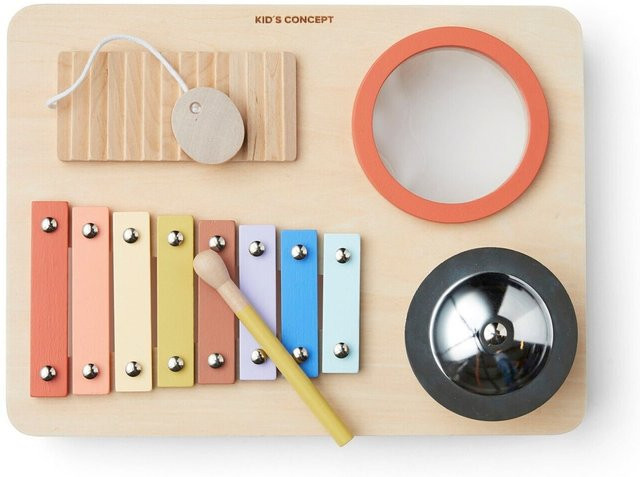 Kids Concept Musiktablet Motorikbrett Holz Bunt / Mehrfarbig - Bild 1