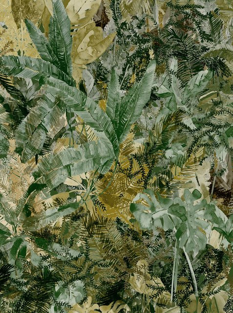 Coordonné Wandtattoo Jungle Dream Motiv in Grün als selbstkleibende Vlies Tapete - Bild 1