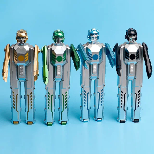 Kreative Roboter-Transformer Gelstifte in 4 Farben mit 0,5 mm Stiftstärke für Kinder und Schüler - Bild 1
