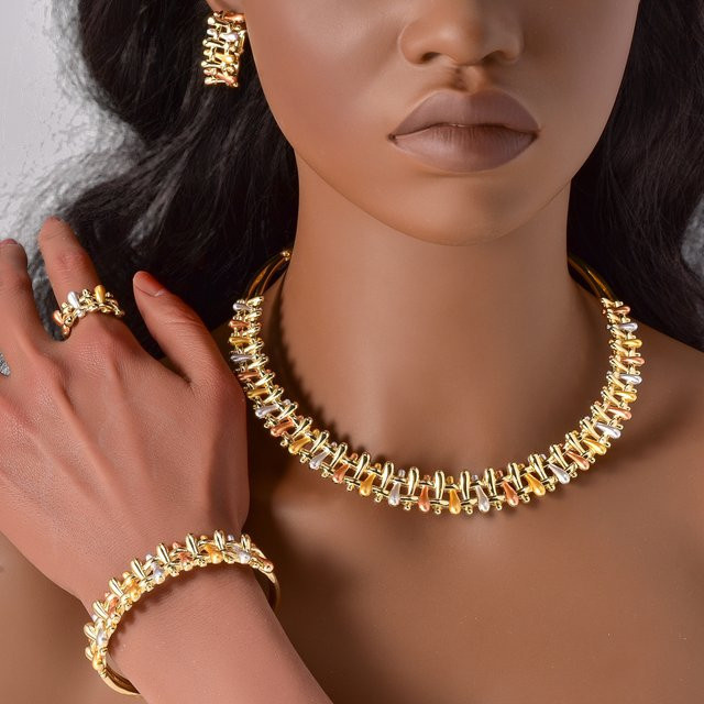 sny Schmuck-Set, Gold, Damen, Vintage - Bild 1