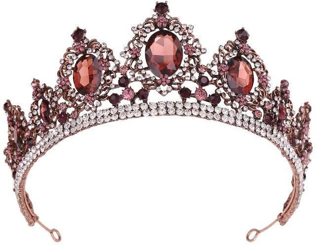 Wucifang Jewelry Diadem, Lila Kristall, Damen - Bild 1