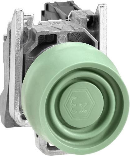 Schneider Electric XB4BPS31EX Drucktaster grün aus Metall, tastend, 600V 6A - Bild 1