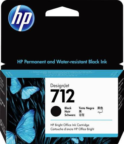HP 712 Original Tintenpatrone Schwarz 38 ml für DesignJet T210, T230, T650 - Bild 2