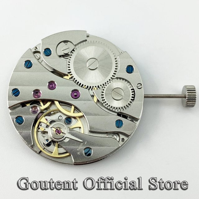 Goutent Herrenuhr, mechanischer Handaufzug, Silber - Bild 1