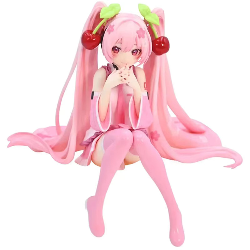 Bandai Hatsune Miku Anime Figur, Rosa Kirsche Kleid, Action Figur, Kunststoff - Bild 2