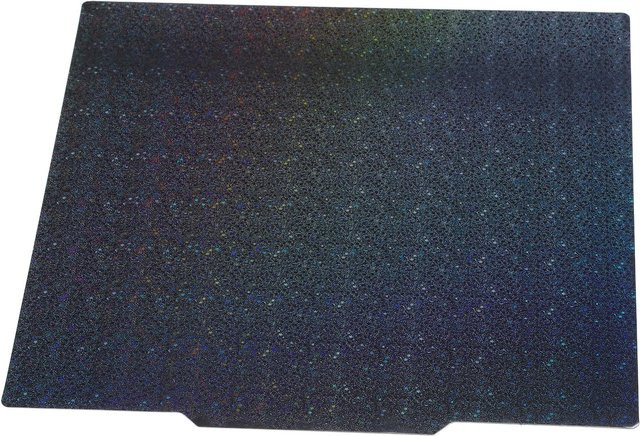 Koogeelife Flexible 3D-Druckplatte mit PEI-Beschichtung und buntem Stern-Design in Grau, B/T: 350 x 350 mm - Bild 1