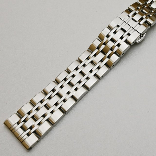 Lokey Uhrenarmband Edelstahl, Schwarz, Unisex, 21 mm - Bild 1