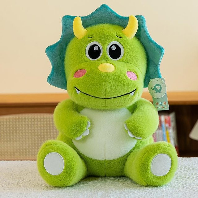 Joyful toys Dinosaurierpuppe Triceratops, Plüschtier, Grün - Bild 1
