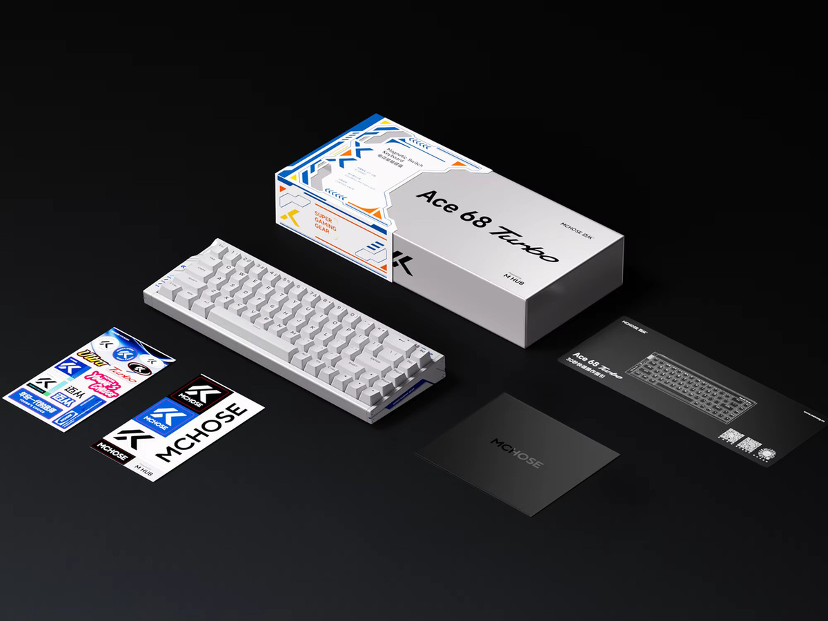 MCHOSE Ace 68 Turbo Hall-Effekt Esports-Tastatur aus Vollaluminium mit 8k/16kHz Polling und RT 0,001–3,4 mm - Bild 4