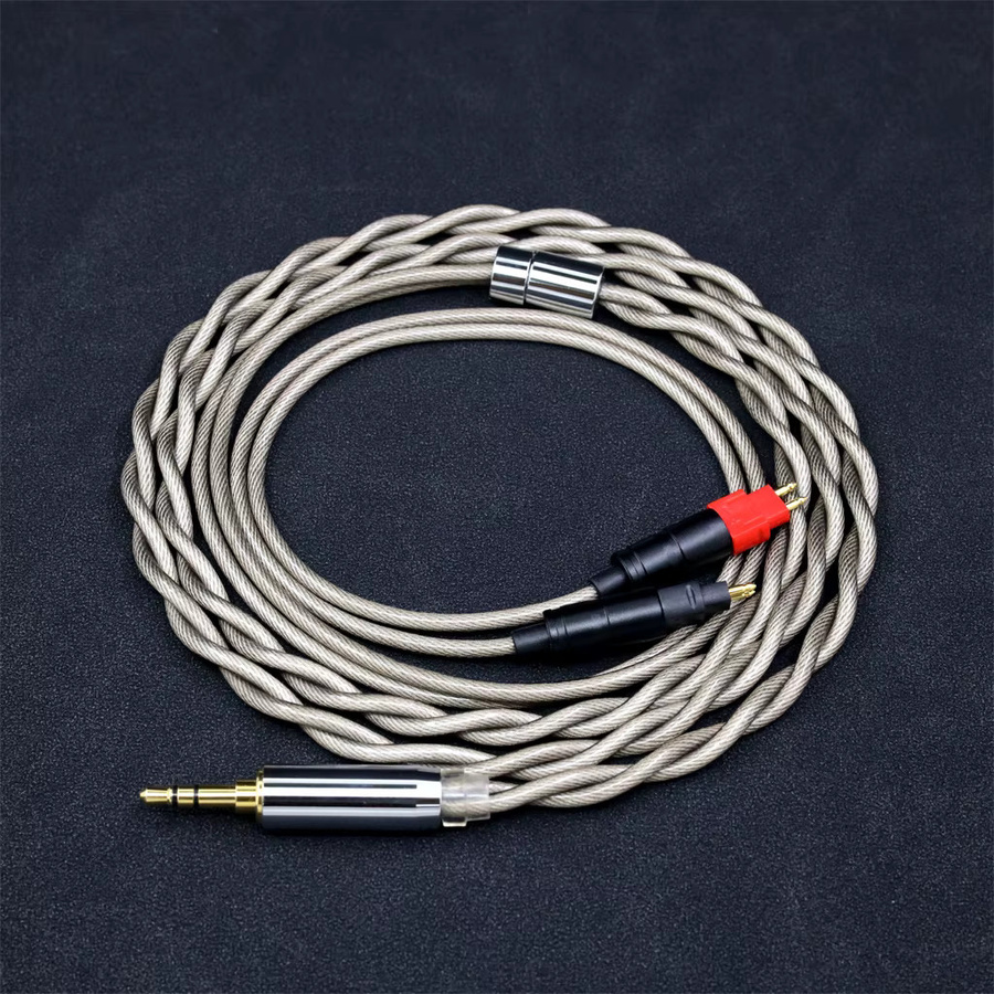 7n Litz OCC Type6 756 versilbertes Kopfhörerkabel für Sennheiser HD6xx HD580 HD58x HD600 HD650 HD660S HDxxx - Bild 2