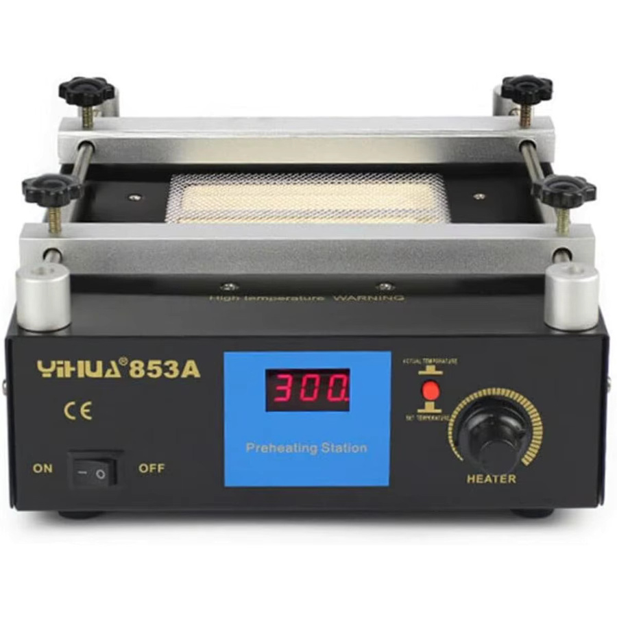 Infrarot-Vorheiz-Lötstation 450W mit digitalem PID-Regler und LED-Anzeige, schwarzer PCB-Vorwärmer mit Keramik-Emitter für Elektronik-Reparatur, Heizfläche: 12 x 12 cm - Bild 5