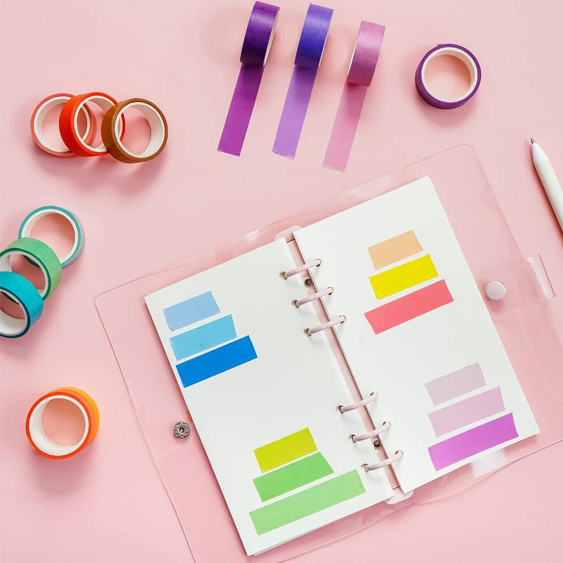 Yiran Washi Tape Set mit 60 Rollen in Multicolour für Scrapbook und DIY-Bastelarbeiten - Bild 3
