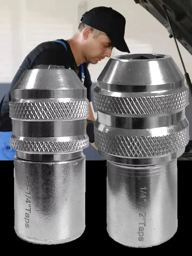 TVWVT 2+1-teiliges Set verstellbarer Gewindebohrer und Spezial-Windeisen M3-M12 für Wasserhähne und Lochverlängerungen - Bild 4
