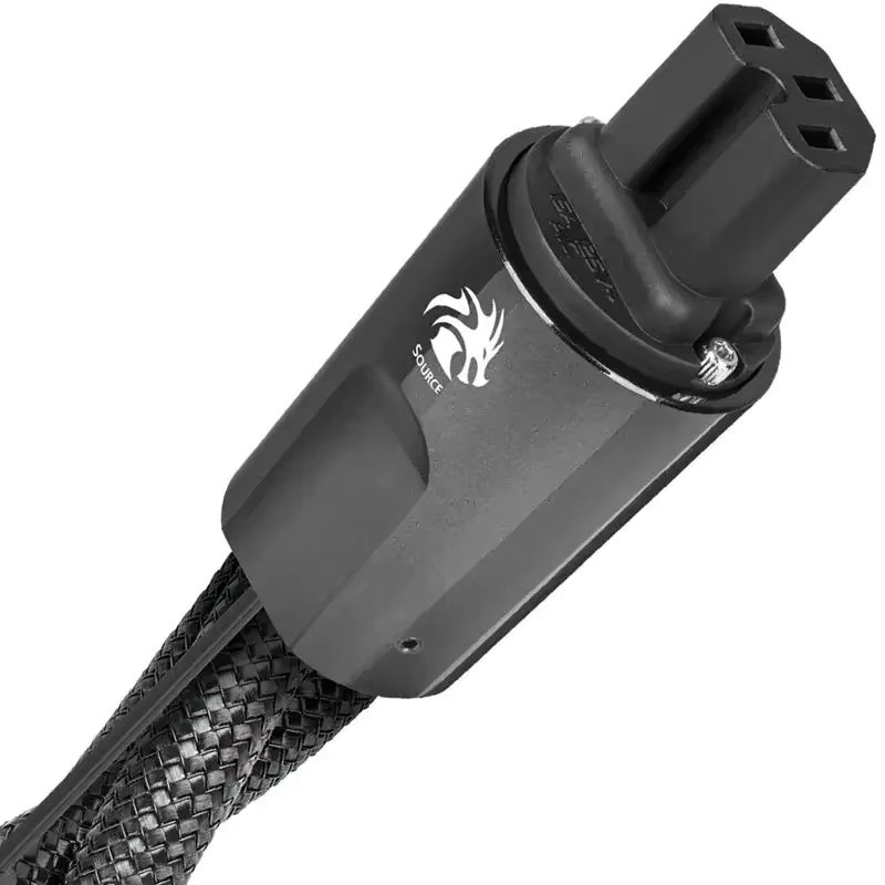 VOIACAN Dragon Source HiFi Audio-Netzkabel mit PSS Silber und Schuko-Stecker in Silber - Bild 4