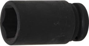 BGS Kraft-Steckschlüssel-Einsatz Sechskant tief 5733, Antrieb Innenvierkant 20 mm (3/4 Zoll), SW 33 mm, schwarz - Bild 1