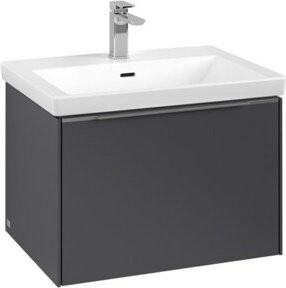 V&B Waschtischunterschrank Subway 3.0 in Graphitgrau, B/T/H: 62,2 x 42,9 x 47,8 cm - Bild 1