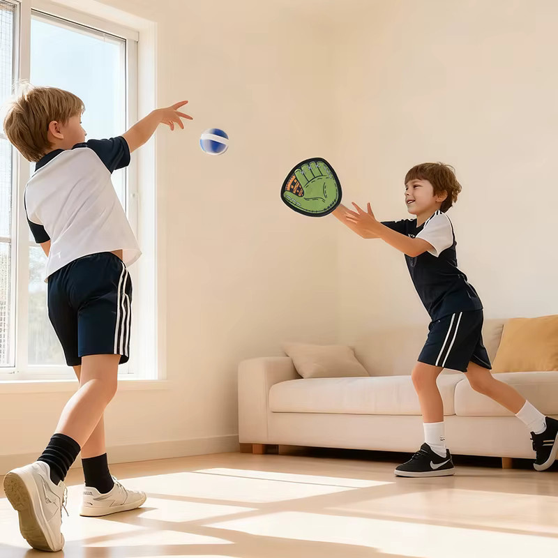 Christus Kinder-Baseballhandschuh, Leder, ab 3 Jahre, 2 Klettbälle - Bild 5