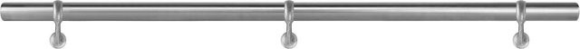 Treba Handlauf-Set H40 aus Edelstahl in Silber, Durchmesser: 4,2 cm, Länge: 200 cm - Bild 1