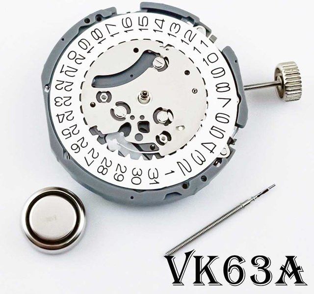 CAOWTAN Ersatzwerk Quarzwerk, Kalender-Multifunktionsuhr, Weiß - Bild 1