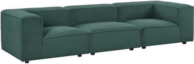 Vente-unique Modulares Sofa Ruzolo Grün Breite: 296 cm - Bild 1