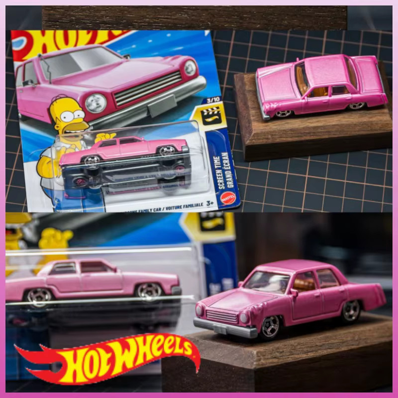 Hot Wheels Die Simpsons Familienauto, Spielzeugauto, 1:64, Rosa, ab 3 Jahren - Bild 3