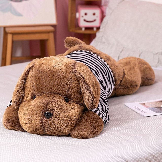 Kidsly Großer schlafender Hund, Plüschtier, 60cm, schwarz - Bild 1
