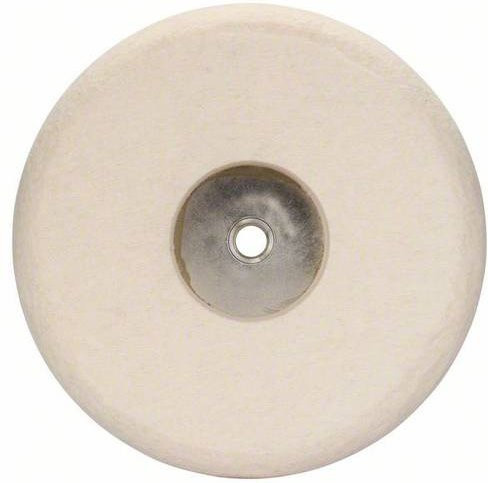Bosch Filzpolierscheibe mit Gewinde M 14, Durchmesser: 180 mm, Weiß - Bild 1