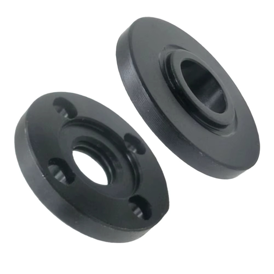 DAZZLEEX 2er Set Druckplatten und Flanschmutter Set für Winkelschleifer Typ 125 zu Typ 100 in Schwarz - Bild 2