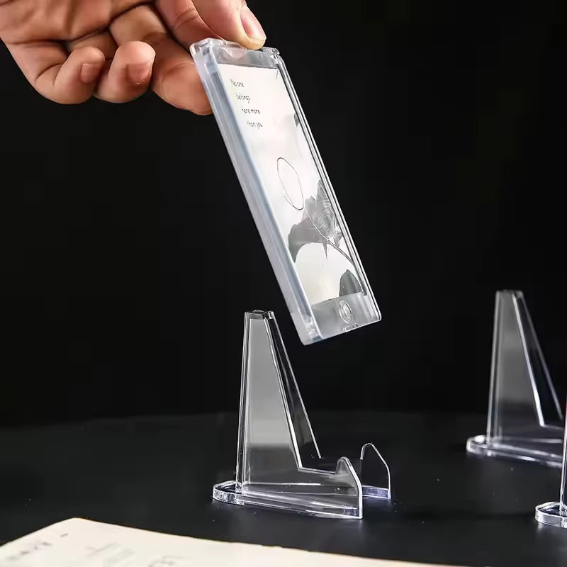 Transparenter Acryl-Münzständer als Aufsteller und Kartenhalter für Gedenkmünzen-Kapseln - Bild 2