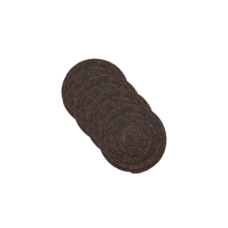 House Doctor Tischset Circle Chocolate in Braun, rund, Durchmesser: 38 cm - Bild 1