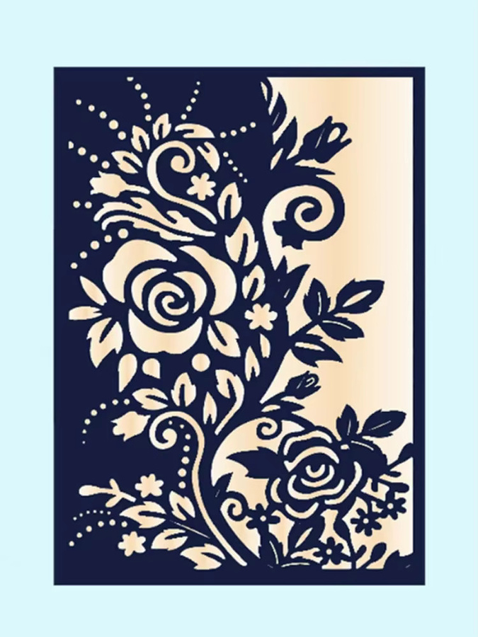 Langlebige Metall-Prägeschablone für Grußkarten und Scrapbooking als DIY-Stanzform für Papier und Alben - Bild 3