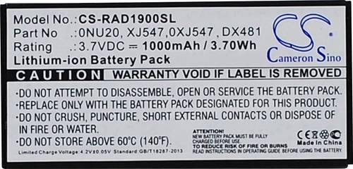 CS Cameron Sino Raid-Controller-Akku 3,7V 1000 mAh in Weiß für Dell Ersatzakku 0FR463 0NU209 0U8735 0UF302 0XJ547 - Bild 1
