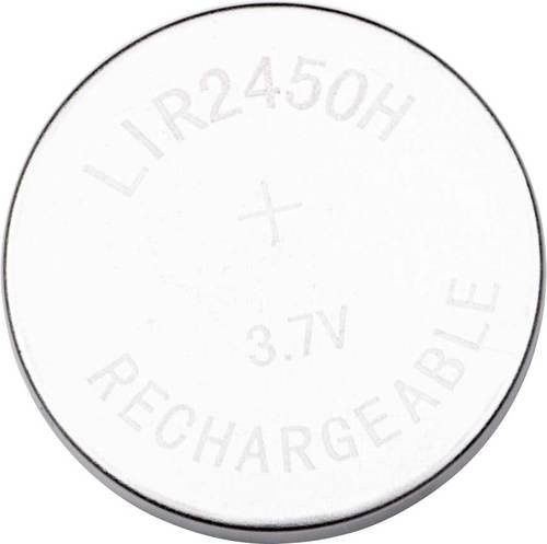 Akyga AKY1962 Knopfzellen-Akku LIR2450 Li-Ion, 200 mAh, 3.7V, Silber - Bild 1