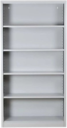 PROREGAL Aktenregal Butterfly mit 5 verstellbaren Ordernhöhen in Grau, H x B x T: 195 x 100 x 33 cm
