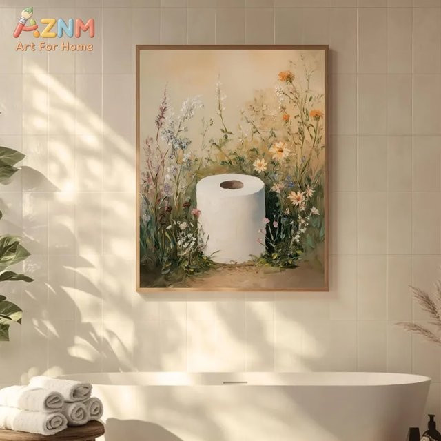 Kayou Botanisches Leinwandposter mit Blumen- und Pflanzenmotiv in Multicolour für deine Wanddekoration - Bild 1
